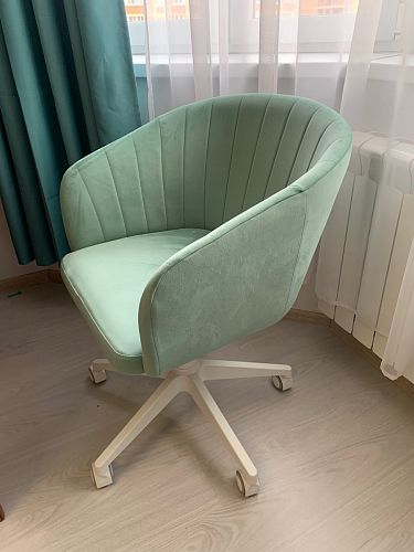 Компьютерное кресло Тибо светло-коричневый / белый фото покупателя 169