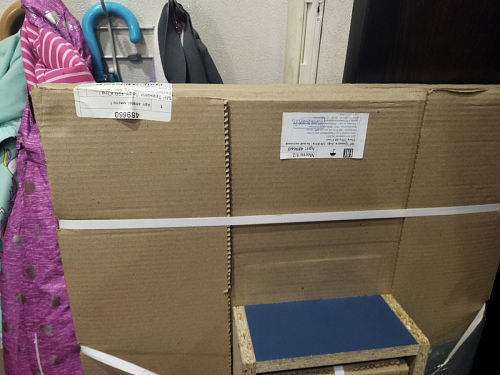 Стол Тринити Лофт 120 32 мм бетон / черный матовый фото покупателя 352