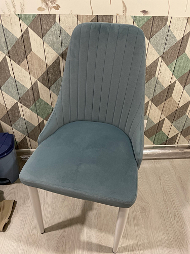 Стул на металлокаркасе Kora dark gray / black фото покупателя 73