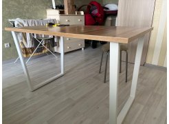 Стол Лота Лофт 140 25 мм черный матовый / бетон фото покупателя 287