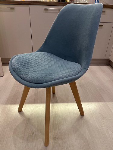 Стул Bonuss blue / wooden legs фото покупателя 154