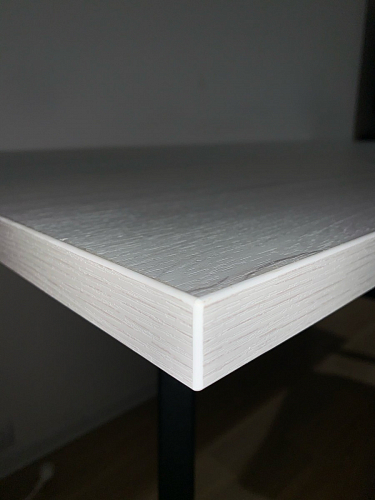 Стол Тринити Лофт 140 25 мм дуб делано темный / белый фото покупателя 94