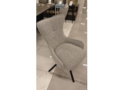 Стул на металлокаркасе Chicago light gray / black legs KD из шоурума 1