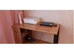 Письменный стол Битти Лофт 116х60х75 дуб вотан / черный матовый фото покупателя 51