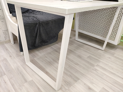 Стол Лота Лофт 140 25 мм черный матовый / дуб вотан фото покупателя 371