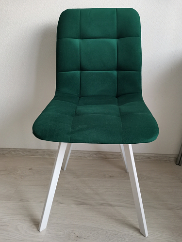 Стул на металлокаркасе Чилли зеленый / черный фото покупателя 679