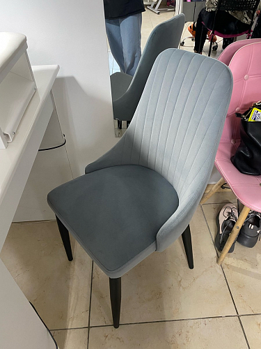 Стул на металлокаркасе Kora light blue / white фото покупателя 452