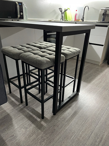 Барный стул Лофт линкольн белый / белый матовый фото покупателя 300