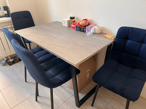 Деревянный стол Лота Лофт 120x75 дуб крафт табачный / черный матовый фото покупателя 208