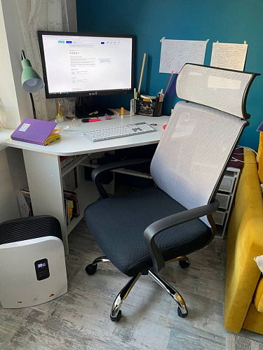 Компьютерное кресло Lion серое фото покупателя 1