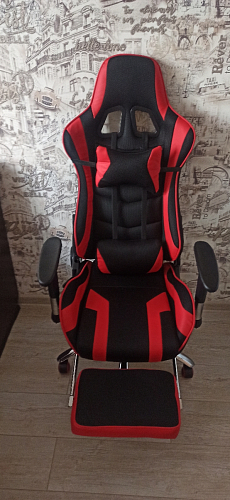 Компьютерное кресло Kano черное / красное фото покупателя 49