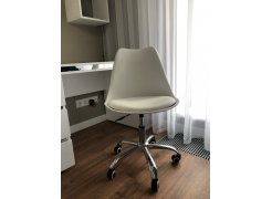 Компьютерное кресло Kolin с подушкой clear / white фото покупателя 258