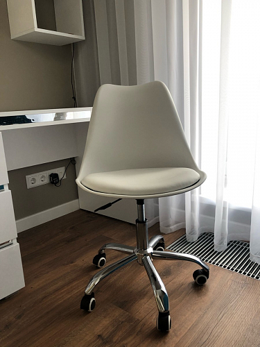 Компьютерное кресло Kolin с подушкой clear / white фото покупателя 258