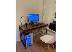 Письменный стол Леон Лофт бетон / черный матовый фото покупателя 24