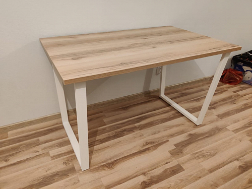 Деревянный стол Барон О 200 х 90 белая пленка шагрень / белый фото покупателя 52