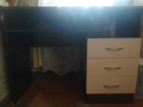 Стол письменный Бриз МДФ волна лайм / ясень светлый фото покупателя 240