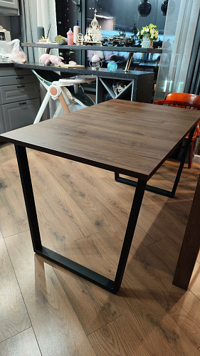 Стол Лота Лофт 120 32 мм бетон / черный матовый фото покупателя 356