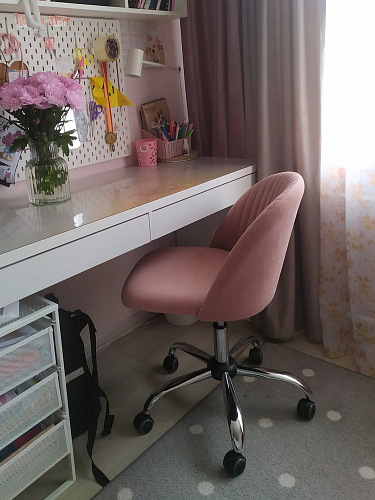 Компьютерное кресло Melody розовое фото покупателя 29