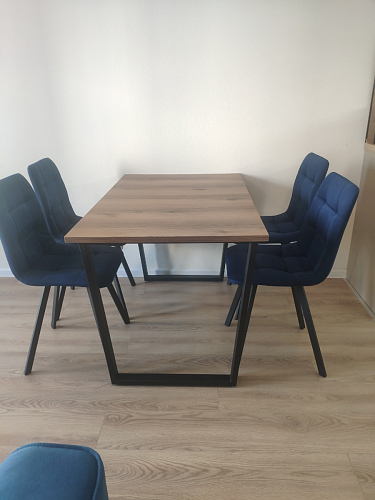 Стул на металлокаркасе Чилли К кирпичный / черный фото покупателя 492