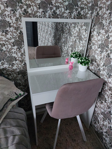 Стул на металлокаркасе Чилли черный / зеленый фото покупателя 1279