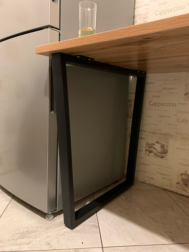 Стол раскладной Лота Лофт 120 25 мм юта / черный матовый фото покупателя 877