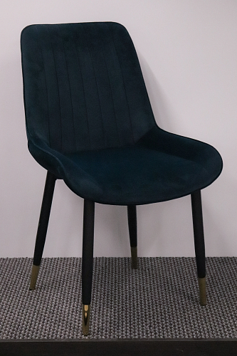 Стул на металлокаркасе Seda 01 blue / gold / black из шоурума 18