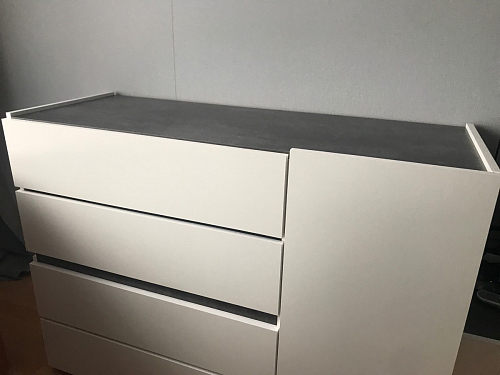 Комод Атлон белый / бетон темный фото покупателя 12