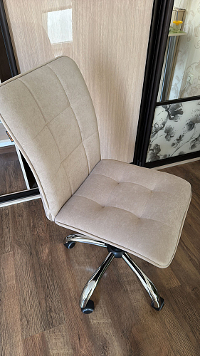 Компьютерное кресло One/Ван флок бежевый 7 фото покупателя 30