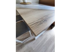 Деревянный стол Барон О 180 х 90 белая пленка шагрень / черный фото покупателя 41