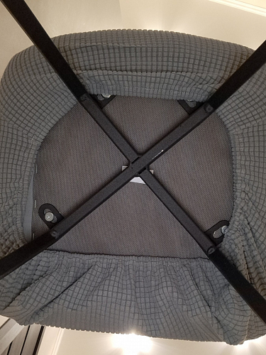 Стул на металлокаркасе Чилли К темно-серый (velutto 32) / черный фото покупателя 595