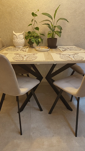 Стул на металлокаркасе Чилли черный / зеленый фото покупателя 1477