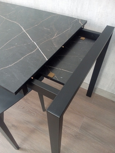 Стол Центавр дуб галифакс / черный матовый фото покупателя 63