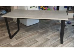 Стол Лота Лофт 140 25 мм черный матовый / бетон фото покупателя 926