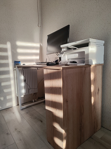 Письменный стол Битти Лофт 116х60х75 креатель / черный матовый фото покупателя 17