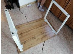 Деревянный стол Лота Лофт 120(160)х75 черный матовый / бетон светлый фото покупателя 48