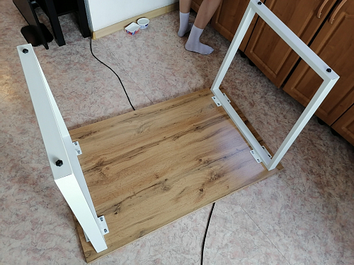 Стол раскладной Лота Лофт 120 25 мм юта / черный матовый фото покупателя 48