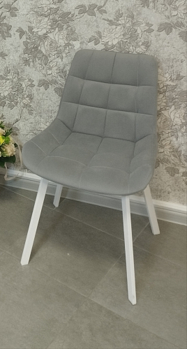 Стул на металлокаркасе Челси морская волна / черный фото покупателя 90