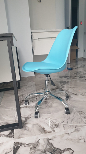 Компьютерное кресло Kolin с подушкой clear / white фото покупателя 528