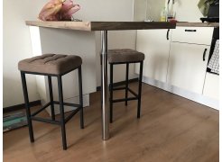 Барный стул Лофт кожзам d1 / черный матовый фото покупателя 253