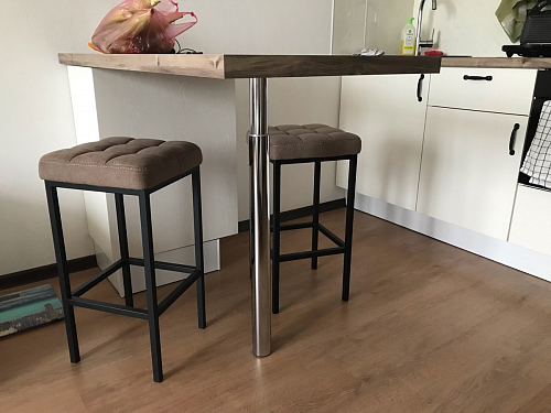 Полубарный стул Лофт мадера 20 / белый матовый фото покупателя 183