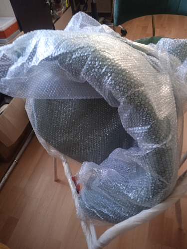 Стул на металлокаркасе Kamelia 1 dark blue / gold фото покупателя 6