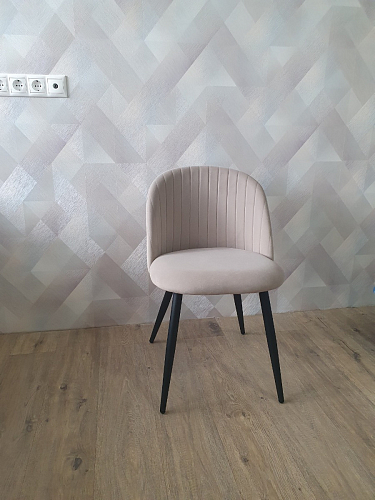 Стул на металлокаркасе Gabi 1 light blue / black / gold фото покупателя 416