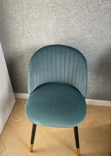 Стул на металлокаркасе Gabi 1 light purple / black / gold фото покупателя 255