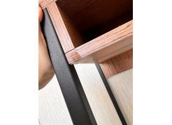 Письменный стол Леон Лофт дуб делано темный / черный матовый фото покупателя 9