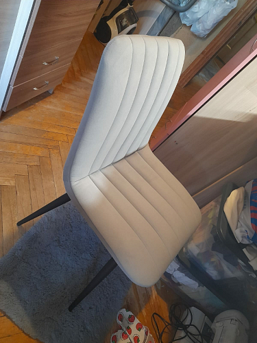 Стул на металлокаркасе Дани темно-серый (zd 995) / черный фото покупателя 2