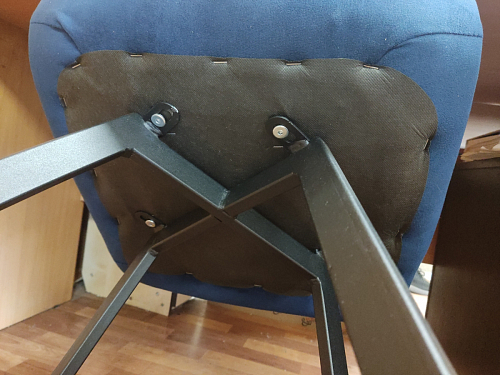 Стул на металлокаркасе Чилли зеленый / черный фото покупателя 742