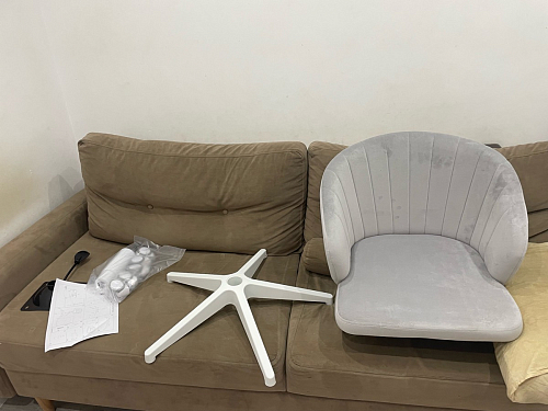 Компьютерное кресло Пард confetti silver серый / черный фото покупателя 217