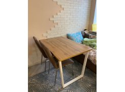 Стол Лота Лофт 140 25 мм юта / белый матовый фото покупателя 365