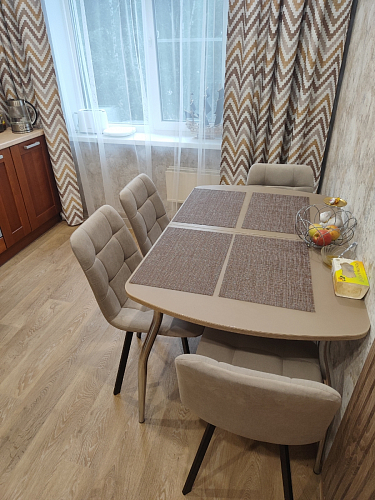 Комплект стульев Чилли 2 шт бежевый / черный фото покупателя 556