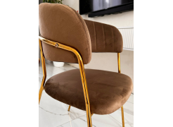 Стул на металлокаркасе Kamelia темно-серый / золотой фото покупателя 40